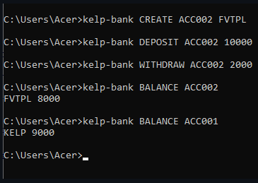 Kelp-Bank: CLI tool Project Image